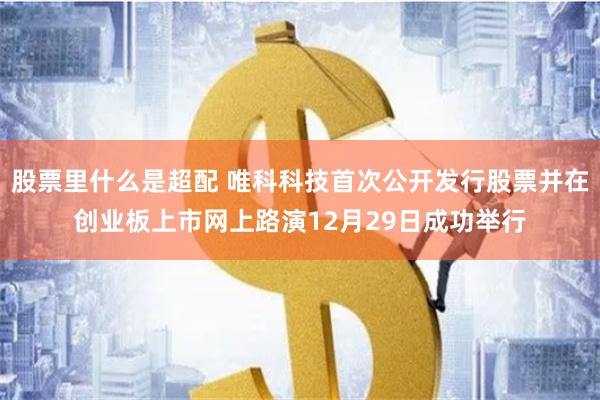 股票里什么是超配 唯科科技首次公开发行股票并在创业板上市网上路演12月29日成功举行